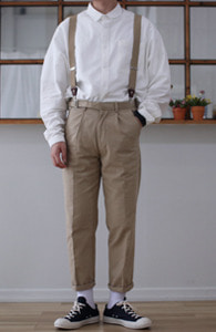 CLUE BEIGE Suspenders (멜빵)