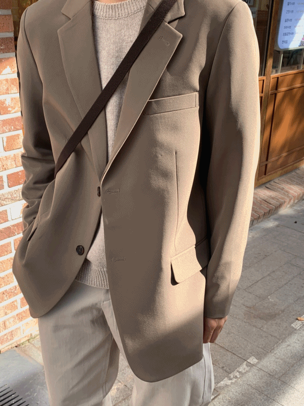 SAND 2button Jacket (3color)