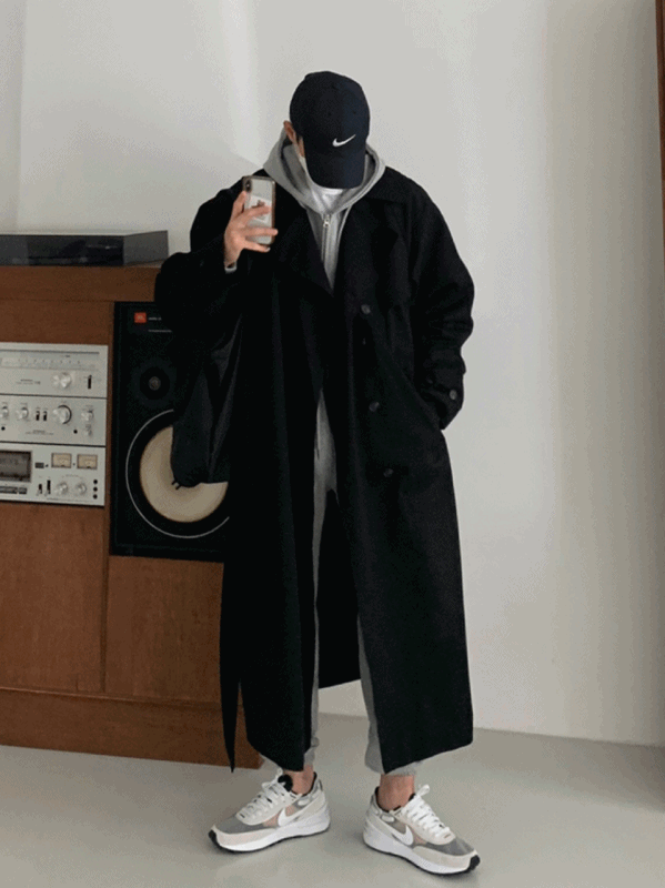 Lene Black-R Coat (순차배송)