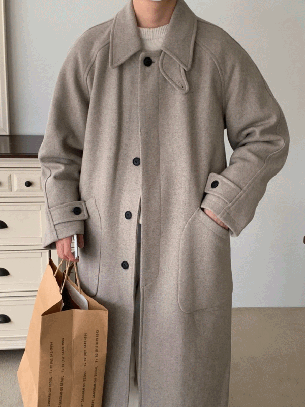 MAIN Wool Mac Coat(오트밀 울 70%)