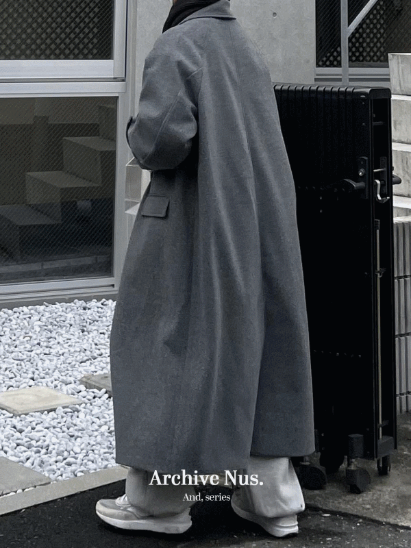 Nus.  Archive  S-Wool Coat (울60)[GREY]