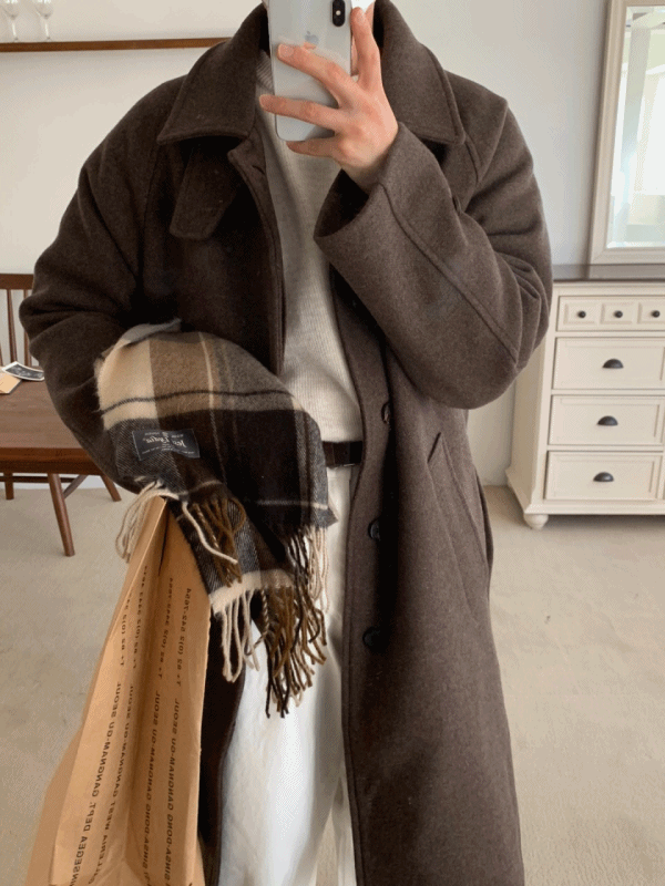 Desn Wool Coat(브라운,오트밀)(울90)
